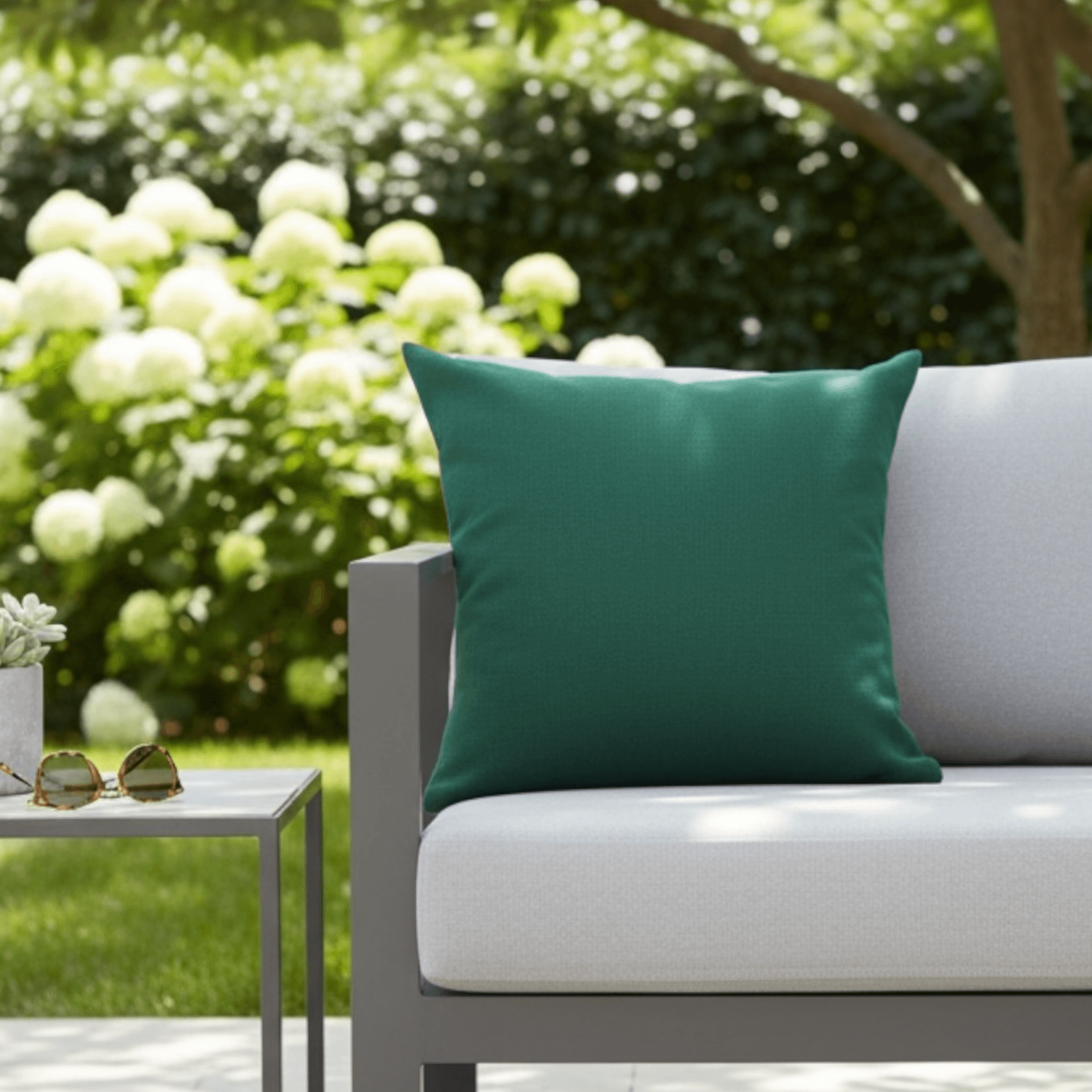 Coussin d'extérieur Sunbrella — Vert sapin